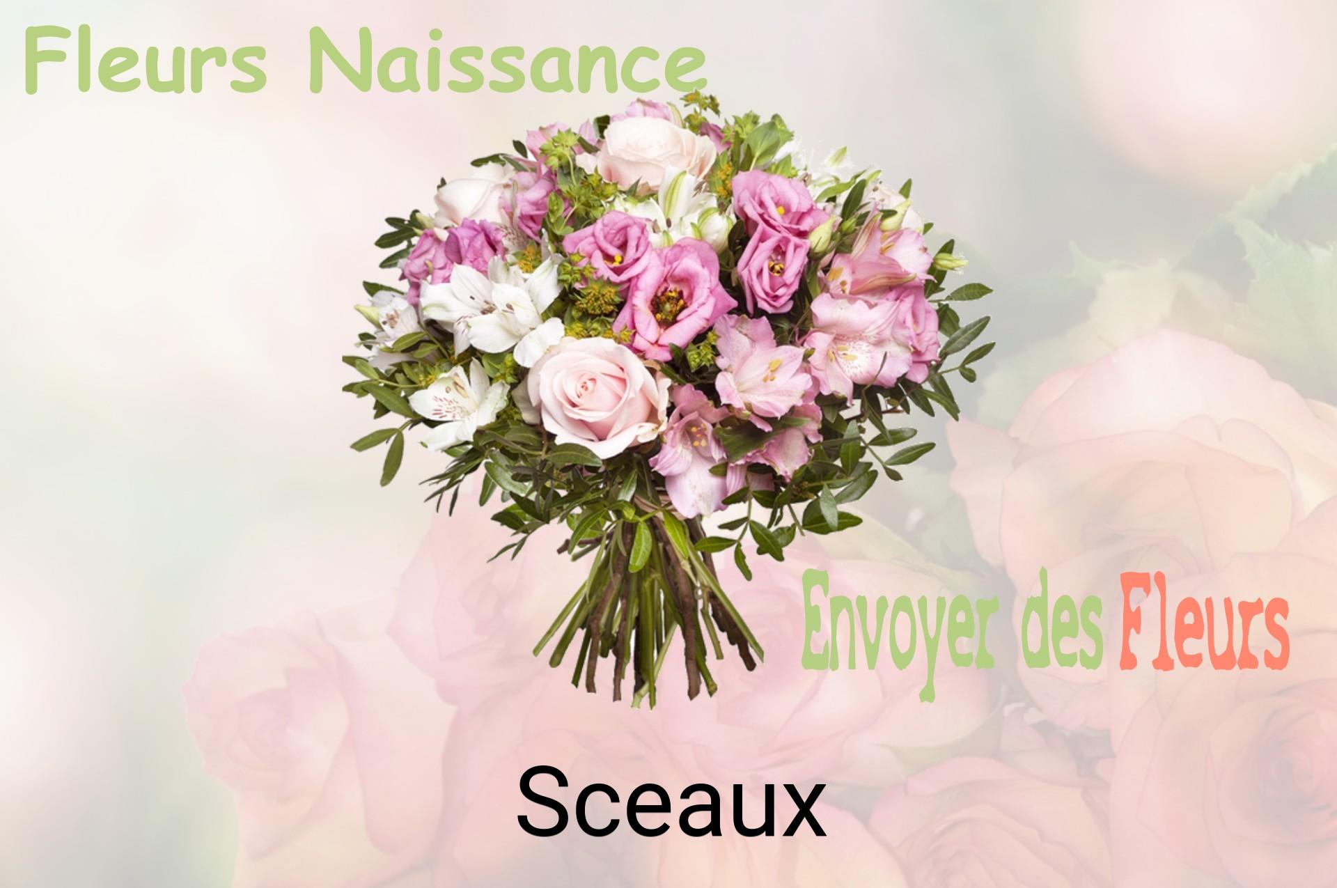 Bouquet de fleurs de naissance livré à Sceaux